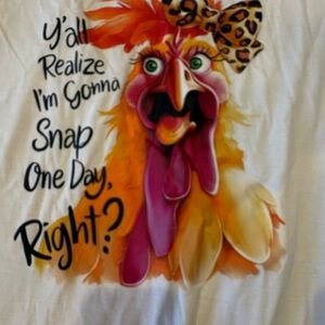 Funny Chicken Graphic T-Shirt